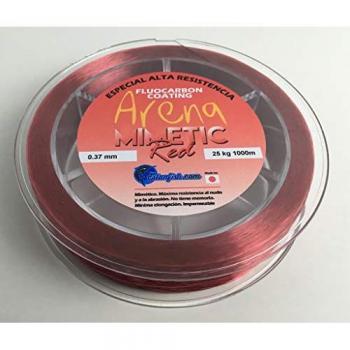Línea de pesca monofilamento Estanfish Arena 1000 m rojo, diámetro 0.37 mm, resistencia 25 kg