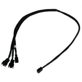 Phobya 3-Way PWM Fan Splitter Cable (3-Pin Molex to Triple 3-Pin Molex, 60cm, Black)