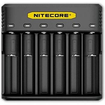 Nitecore Q6 Universal 6-Slot Quick Charger for Li-ion/IMR Batteries (Max 2.1A)