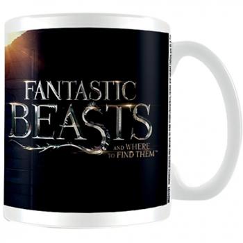 Fantástico Bestias al Atardecer Taza de cerámica, Multicolor