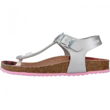 Sandalias de Niña Geox J258MB 000NF J Adriel C1007 Plata Silver