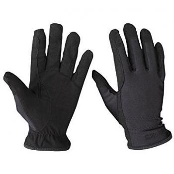 Rojo caballo Childs guantes elástico, negro, 6