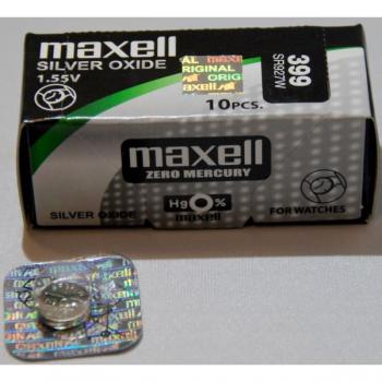 Maxell SR927W Oxido de Plata 1.55V Pilas de Botón Blister Pack de 10 Unidades