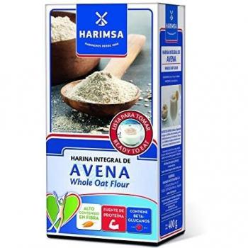 Harina Integral de Avena HARIMSA 400 Gramos Lista para tomar Fuente de proteínas. Contiene Beta-glucanos