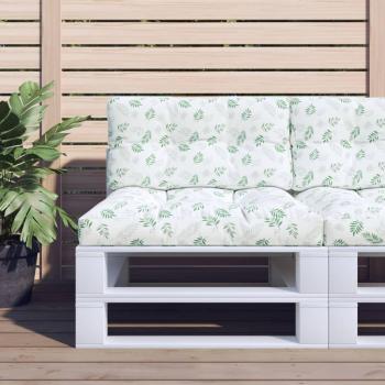 Cojines para sofá de palets 2 piezas tela 80 x 80 x 12 cm Color Azul y blanco, Negro y blanco, Verde y rosa Cojín Decorativo de Asiento Cojines de muebles de salón, Co