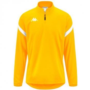 Sudadera Kappa Dolvole para hombre XL, Amarillo y Blanco