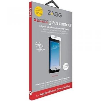 invisibleSHIELD Glass Contour - Protector de Pantalla para Apple iPhone 8 Plus / 7 Plus, Transparente