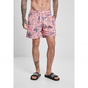 Urban Classics Pattern Swim Shorts (Plus Sizes)