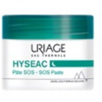 Uriage Hyseac SOS Paste 15g - Anti-Blemish Treatment for Oily, Acne-Prone Skin - Contains Green Clay, Zinc, and Tea Tree Oil - Corrects Spots from the First Night - Paraben-Free and Fragrance