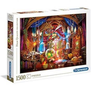 Clementoni Puzzle 1500 Piezas Wizards Workshop, Color