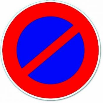 Chapuis DS22 Disco de señalizaciónProhibido aparcar - PVC adhesivo - Diámetro 280 mm