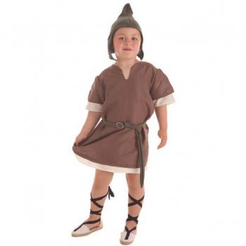 Disfraz de Artesano Medieval para niño, incluye vestimenta estilo medieval con detalles artesanales, disponible en tallas para niños de 3 a 5 años