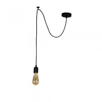 Lámpara de Suspensión Andria EPIKASA, Metal Negro, 90x12x93 cm