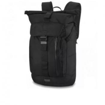 Dakine Motive Rolltop 25L Mochila negra, capacidad de 25 litros, diseño rolltop, material resistente Ballistic, compartimento principal espacioso, bolsillo frontal con cremallera, correas ajustables y acolchadas para