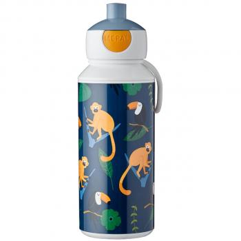 Botella para Beber Campus Pop-up Mepal 400 ml - Botella Agua a Prueba de Fugas - Sin BPA y apta para Lavavajillas - Jungle