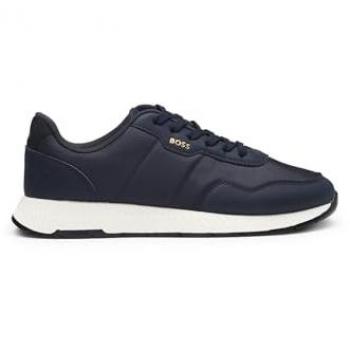 Boss Orange TTNM EVO Mens Trainers with Ridged Outsole - Dark Blue 401 - UK8 EU42 US9