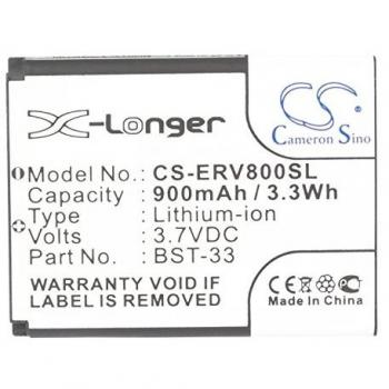 Cameron Sino High Quality 900mAh Battery BST-33 for Sony Ericsson C702, C901 Greenheart, C903, F305, G502, G700, G705, G900, Idou Aino Naite, K530i, K550i, K630i, K660i, K800i, K810i, M600i, P990i, S302, Satio, Sprio, T700, T715, TM506, TXT pro, V640i, V8