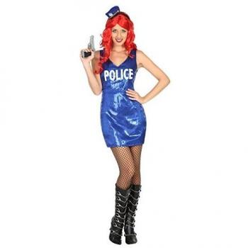 Atosa disfraz policia mujer adulto azul XS