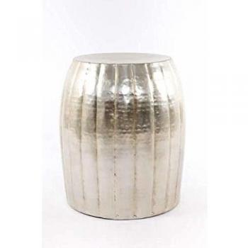 Taburete Vintage Plata Aluminio