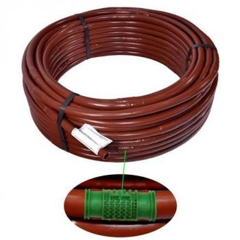 Manguera de Goteo Ø16mm Marrón con Goteros 4L/h a 33cm - Rollo de 100m