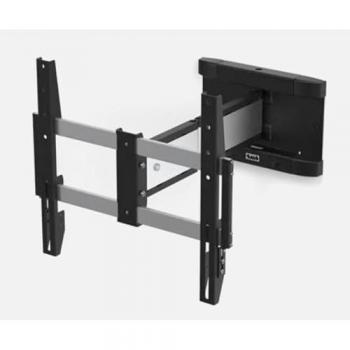 Soporte de Pared para TV SMS Icon 3D Medium Aluminio Negro, Capacidad 25 kg, Ajustable para Pantallas de 55