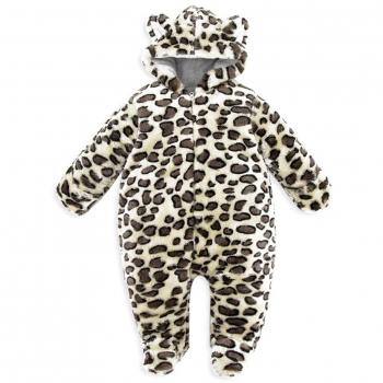 GudeHome Bebé Niños niñas historieta linda mameluco de franela con capucha traje para la nieve recién nacido, 0-3 Meses Monos Niños Caída de bebés / Equipo Del Invierno
