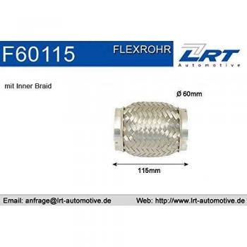Unión flexible de escape LRT F60115, tubo flexible 60 mm con trenzado interior