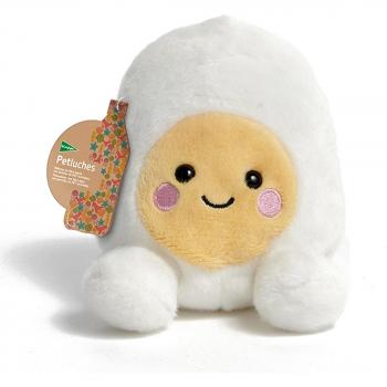 Huevo duro de peluche sostenible con relleno ecológico y tejido orgánico