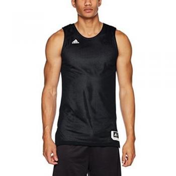 adidas Rev Crzy Expl J Camiseta de Baloncesto, Hombre, Negro-