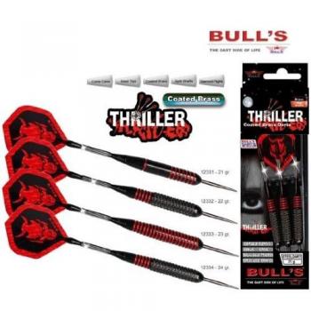 Bulls Thriller Steel Dart, Negro, 22 g