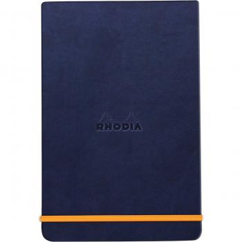 Webnotepad A5 Rhodia 194390C Líneas horizontales 14,8x21 Rhodiarama Azul noche