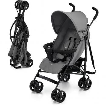 Kinderkraft Tik Silla de Paseo Ligera y Plegable, Reclinable hasta Posición Tumbada, Color Gris, Modelo KSTIK000GRY0000