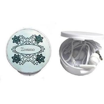 Auriculares in-ear en una caja personalizada con Zosimo