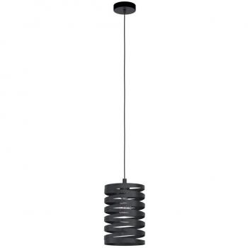 Lámpara colgante Cremella 1xE27, Ø 18 cm, acero negro