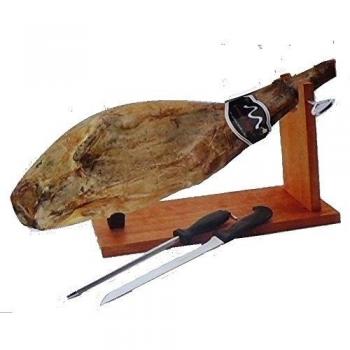 Cuyfor CY720611C - Soporte jamonero banqueta tintado + cuchillo jamonero