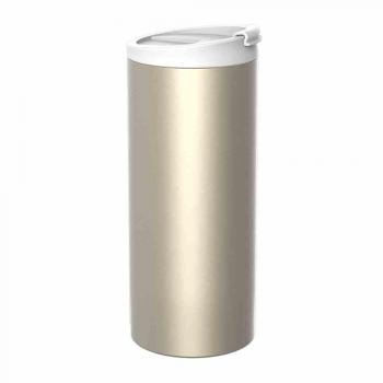 Zak Designs Taza térmica 350 ML, Acero Inoxidable, Champán, 8 x 8,5 x 18,5 cm