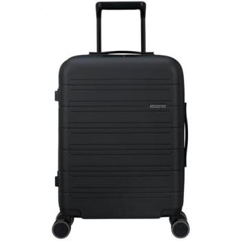 American Tourister Novastream Black Unisex Suitcase and Gray Unisex Cabin Bag, Size: ONE SIZE