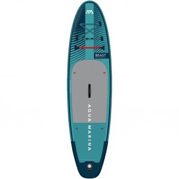 Tabla de Paddle Surf Hinchable Aqua Marina Beast 10'6 con diseño ergonómico, material resistente, capacidad de carga alta, incluye remo ajustable y bomba manual