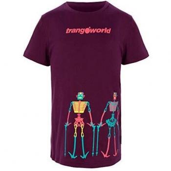 Trangoworld Teleno Camiseta, Unisex niños, Morado Oscuro, 14