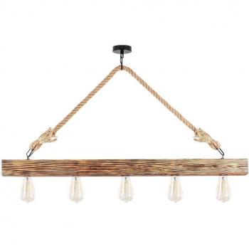 Lámpara de techo WELLHOME, Estructura de madera Color Madera