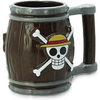 Taza 3D Barril One Piece - Cerámica 350 ml