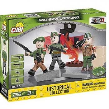 Maqueta de Bloques de Construcción COBI 2035 - Levantamiento de Varsovia con 26 Piezas y 3 Figuras