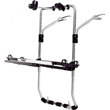 Thule BackPac 2, Portabicicletas de alto nivel, de tipo plataforma elevada flexible, diseñado para furgonetas, minibuses y monovolúmenes