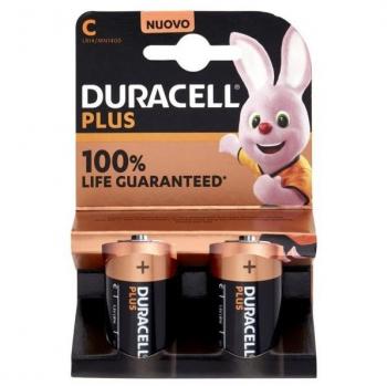Baterías Alcalinas Duracell Plus 100% C - Pack de 10 (LR14)