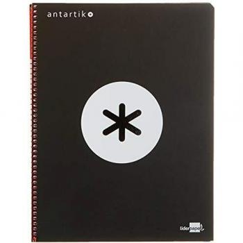 Liderpapel KD50 - Cuaderno espiral, A4, color negro