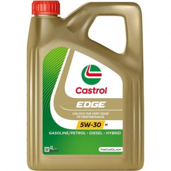 Aceite de Motor Castrol Edge 5W30 M 4L - Protección Avanzada, Sintético, Tecnología Fluid Titanium, Aumenta el rendimiento del motor, Reduce la fricción, Proporciona protección en condiciones extremas