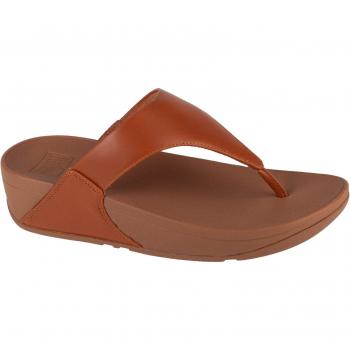 Fitflop Women's Lulu Leather Brown Toe Post Sandals