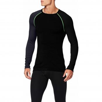 Ortovox 120 Comp Light Long Sleeve M Camiseta térmica, Hombre, Black Raven, XL