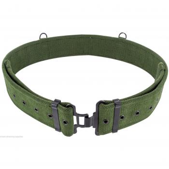 NEW British Army Style 1958 58 Pattern Green Heavy Duty Canvas Webbing Belt