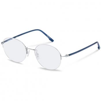 Rodenstock R7145 B Gafas Recetadas para Hombre Plateadas con lentes recetados y armazón plateado